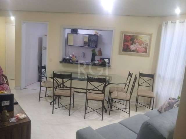 Excelente apartamento 2 dormitórios, living para 2 ambientes , cozinha americana, área de serviço, banheiro social, 1 vaga de garagem. &lt;BR&gt;Condomínio seguro com portaria 24hs e próximo a todos o