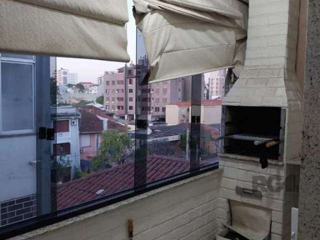 Apartamento 2 quartos, living dois ambientes com split,,cozinha americana, churrasqueira, área de serviço, banheiro social, 1 vaga de garagem . 71 m² peças amplas arejadas. Prédio sem elevador com bai