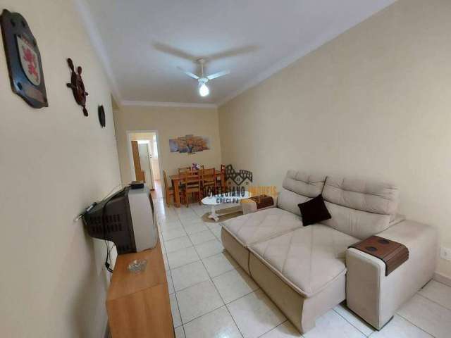 Apartamento com 3 dormitórios para alugar, 90 m² por R$ 3.300,02/mês - Gonzaga - Santos/SP