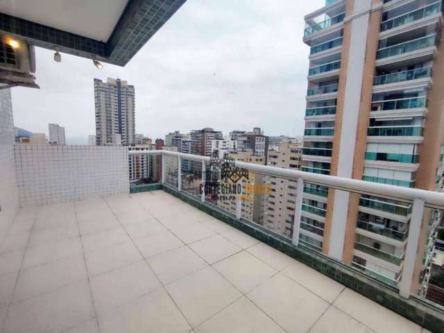 Apartamento Duplex com 3 dormitórios para alugar, 152 m² por R$ 7.000,02/mês - Boqueirão - Santos/SP