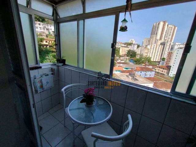 Amplo Apartamento 1 dormitório à venda, 55 m² por R$ 210.000 - Itararé - São Vicente