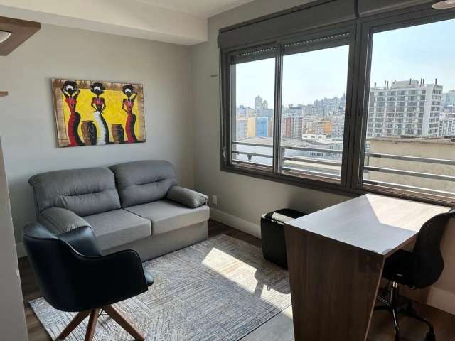 Apartamento Studio, mobiliado, com vaga para carro, 26,75m², na Cidade Baixa - Porto Alegre/RS&lt;BR&gt;&lt;BR&gt;Este Studio está situado na Cidade Baixa, em frente ao Parque da Redenção e próximo à 