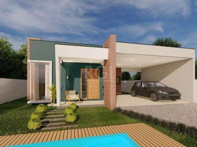 CASA NOVA EM ALVENARIA &lt;BR&gt;ÁREA CONSTRUIDA 116,61 M² TERRENO 12,00M X 25,00M&lt;BR&gt;RONDINHA - ARROIO DO SAL/RS&lt;BR&gt;3 DORMITÓRIOS - 1 SUÍTE - 2 VAGAS DE GARAGEM COBERTAS E MAIS VAGAS DESC