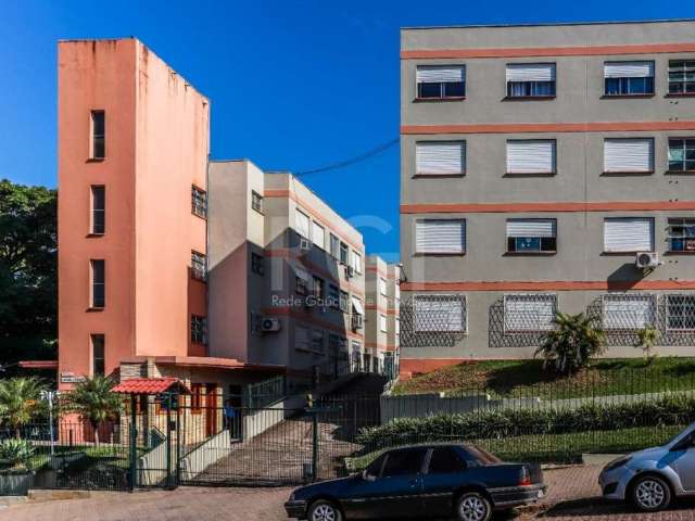 Apartamento de 1 Dormitório, living em 2 ambientes, de frente,banheiro Social,  4 andar, cozinha com área de serviço separada, ! vaga Rotativa de garagem, edifício com Portaria 24 horas, Churrasqueira