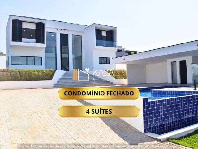 Casa à venda, 3 suítes, sendo 2 suítes master e 1 suíte no térreo, Piscina - 270m2 - $2.500.000 - Condomínio Shamballa III – Atibaia / SP