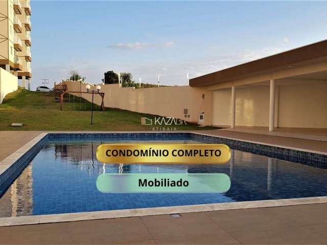 Apartamento MOBILIADO com 2 dormitórios para alugar, 67 m² por $2.600/mês - Atibaia Belvedere - Atibaia/SP