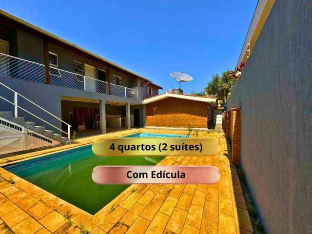 Casa com Edícula (4 dormitórios) para alugar, 250 m² por R$ 5.680/mês - Nova Gardênia - Atibaia/SP