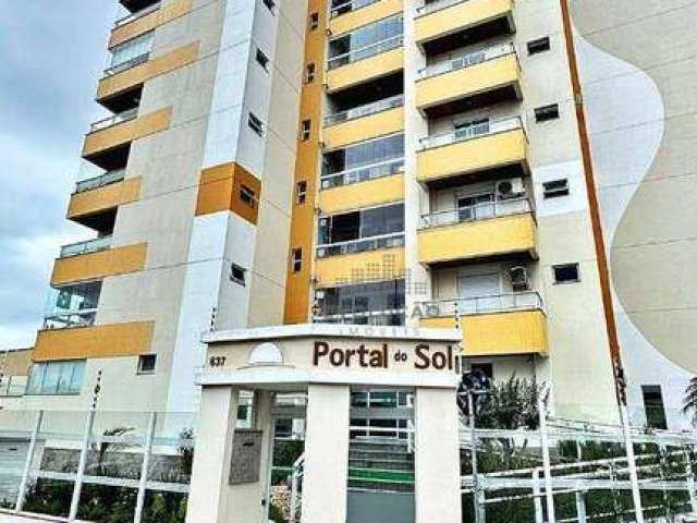 Apartamento com 2 dormitórios para alugar, 87 m² por R$ 4.665,00/mês - Barreiros - São José/SC