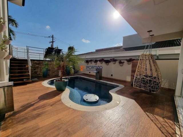 Casa com piscina 3 suítes a venda em condomínio Paulínia Terreno 420m²