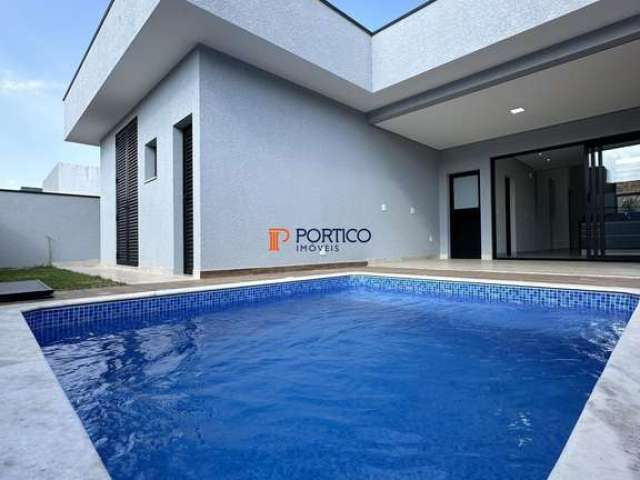 Casa térrea à venda com piscina 3 suítes no Royal Garden Paulínia!