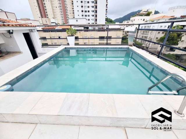 Cobertura penthouse 05 dormitórios com piscina lado praia!