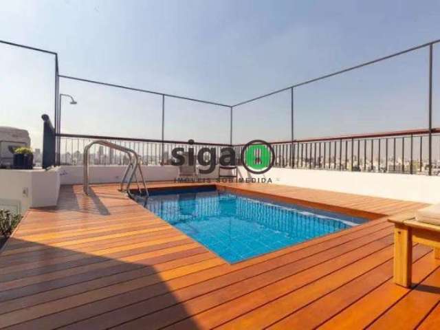 Cobertura á venda em moema com 206m², piscina, 3 dormitórios! av.cotovia