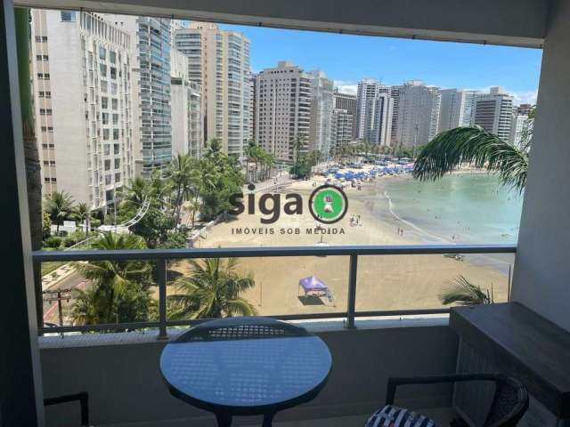 Apartamento á venda no Guarujá, de 97m, 3 quartos (1 suíte), com vista para o mar.