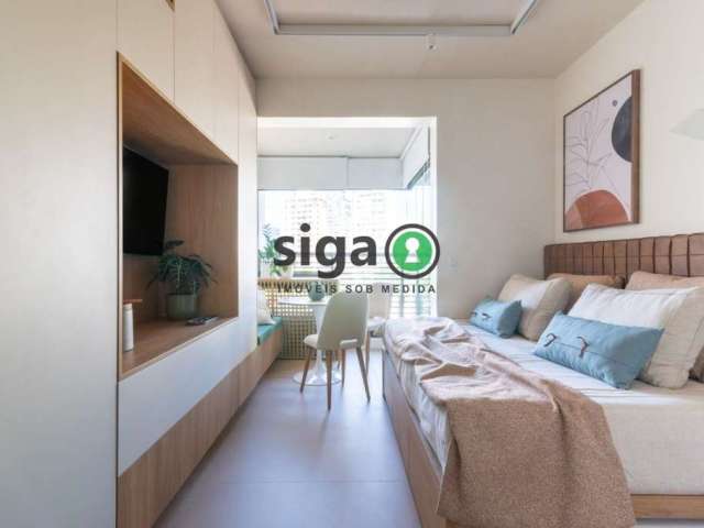 Apartamento Studio para venda no Brooklin mobiliado, São Paulo - SP