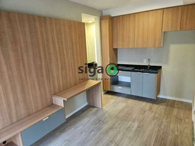 VENDA de apartamento  SEMI MOBILIADO no Brooklin com 31m² com 1 suite e 1 vaga