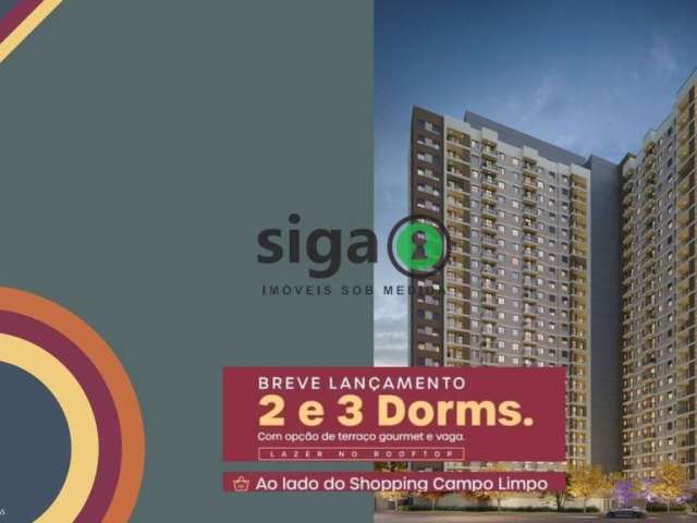 Apartamento no projeto em frente ao shopping campo limpo, entrada a partir de 800 reais, com vaga!!!