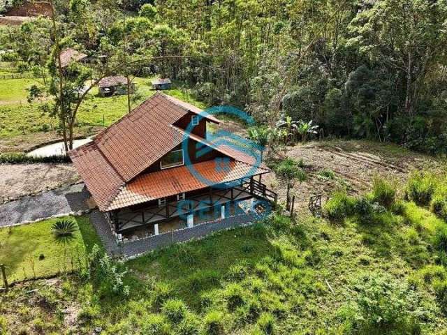 Chácara com Chalé com Linda Vista para a Natureza e Terreno de 1.500m² à venda em Canelinha/SC