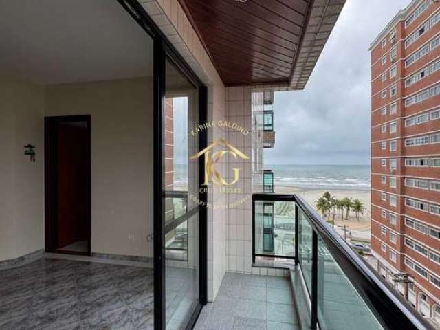 Apartamento Guilhermina Praia Grande 2 dormitórios 1 suíte vista mar