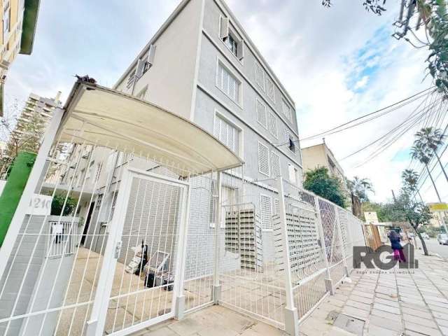 Excelente JK com sala/quarto espaçoso, com 29m² privativos, cozinha e banheiro social. não ficam moveis no ap.&lt;BR&gt;Excelente localização no coração do Menino Deus, junto a todos recursos que o ba