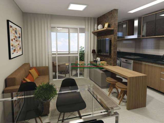 Apartamento com 1 dormitório à venda, 44 m² por R$ 270.000,00 - Jardim Recreio - Ribeirão Preto/SP