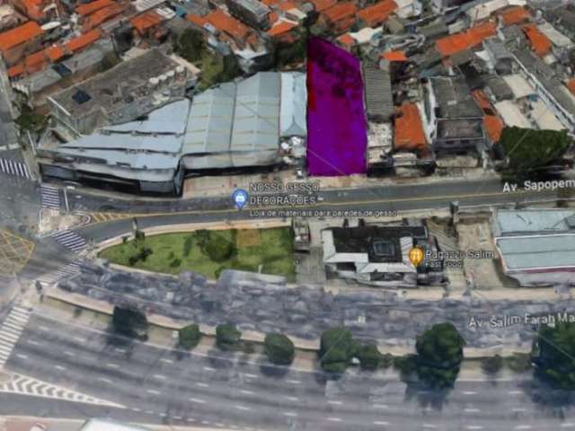 Terreno plano a venda com 570 m² - Água Rasa - Início da Av Sapopemba com Salim Farah Maluf - Zona ZM