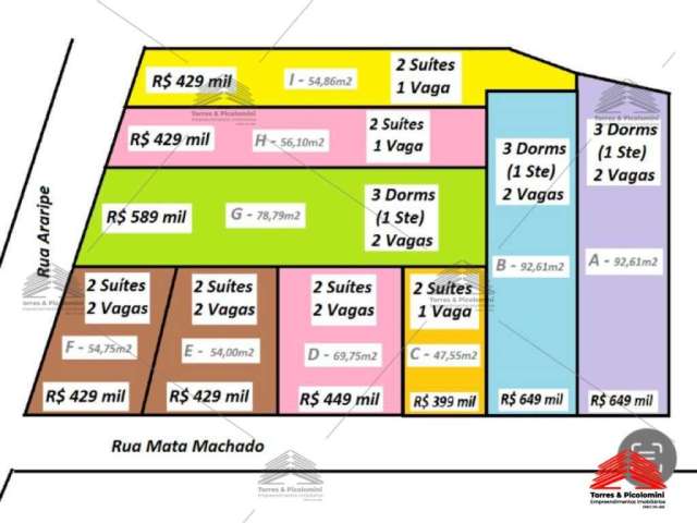 4 sobrados em construção, 56 m 2 suites, 2 vagas, vila califórnia, subdistrito de vila prudente