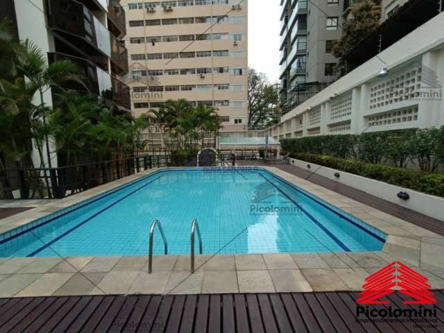 Flat Jardim Paulista metrô Brigadeiro,  com 43 metros, 1 quarto, sala 2 ambientes, Varanda, cozinha americana, 1 banheiro, piscina, academia e mais