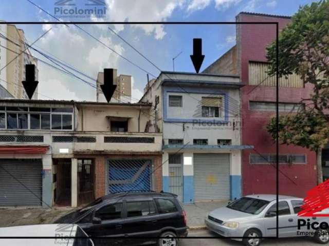 Terreno a venda de 670 m² na Mooca, Local com 2 sobrados antigos para demolição