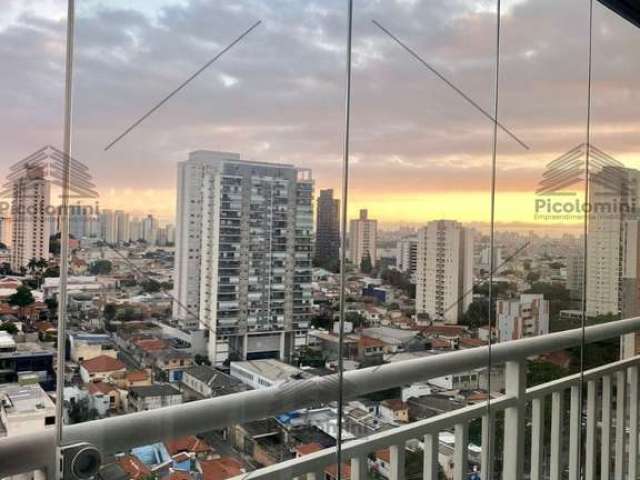 Apartamento para locação no Elev Vila Prudente decorado, 45m² de área útil, a 600m da estação Vila prudente, semi mobiliado, andar alto, sacada grill