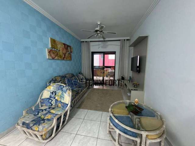 Apartamento com 2 dormitórios para alugar, 90 m² por R$ 3.000,00/mês - Canto do Forte - Praia Grande/SP