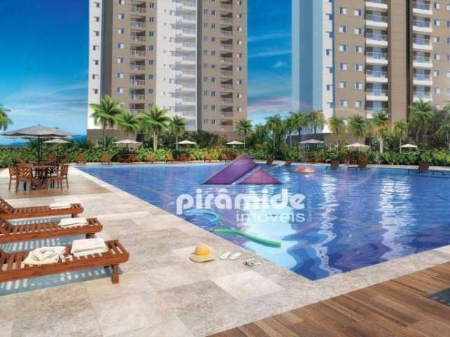 Apartamento com 2 dormitórios à venda, 52 m² por R$ 329.000,00 - Pagador de Andrade - Jacareí/SP