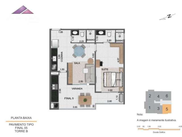 Apartamento com 1 dormitório à venda, 53 m² por R$ 254.543,00 - Indaiá - Caraguatatuba/SP