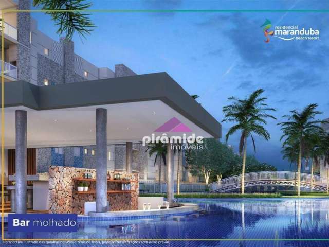 Apartamento com 3 dormitórios à venda, 84 m² por R$ 732.100,00 - Praia do Sapê - Ubatuba/SP