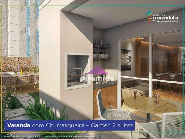 Apartamento Garden com 2 dormitórios à venda, 99 m² por R$ 865.800,00 - Praia do Sapê - Ubatuba/SP