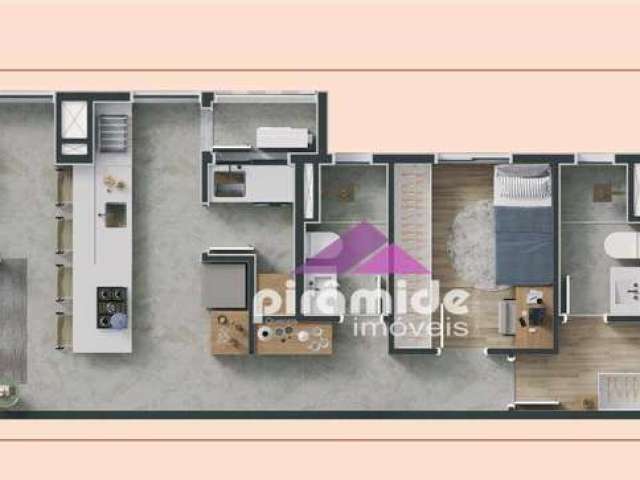 Apartamento com 2 dormitórios à venda, 79 m² por R$ 945.855,00 - Vila Ema - São José dos Campos/SP