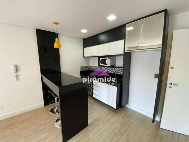 Apartamento com 1 dormitório para alugar, 34 m² por R$ 2.621,65/mês - Jardim Augusta - São José dos Campos/SP