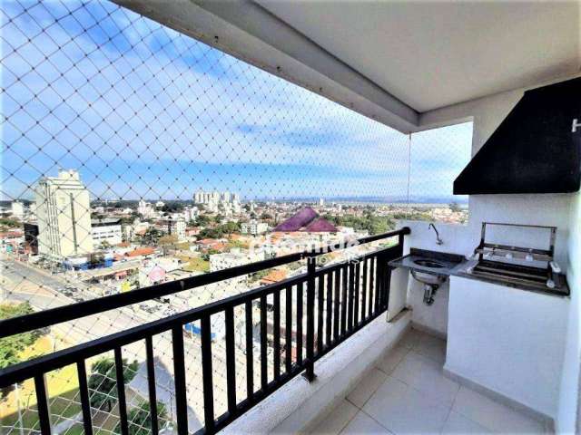 Apartamento com 2 dormitórios para alugar, 62 m² por R$ 3.164,33/mês - Jardim Aquarius - São José dos Campos/SP