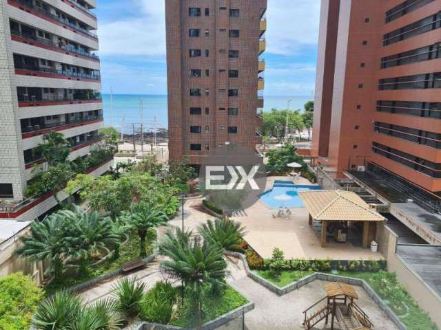 Apartamento Beira Mar com 3 dormitórios à venda, 192 m² por R$ 2.300.000 - Meireles - Fortaleza/CE