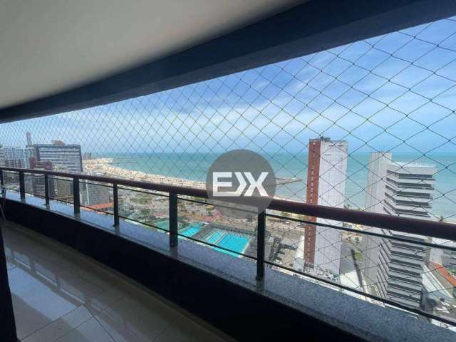 Apartamento Vista mar com 2 dormitórios à venda, 78 m² por R$ 690.000 - Meireles - Fortaleza/CE