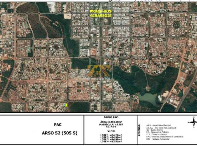 Terreno, 5.000 m² - 505 sul (Arso 52) - Palmas/TO