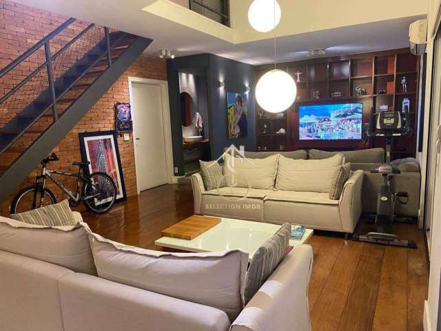 Apartamento Duplex com 2 dormitórios à venda, 190 m² por R$ 2.580.000,00 - Paraíso do Morumbi - São Paulo/SP