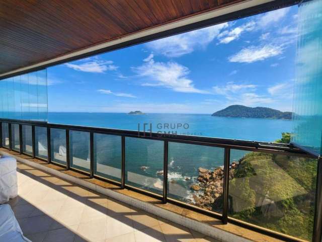 Apartamento com 5 dormitórios, 251 m² - venda por R$ 2.600.000,00 ou aluguel por R$ 13.000,00/mês - Praia das Asturias Frente Mar - Guarujá/SP