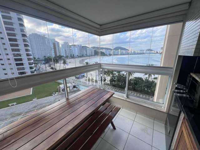 Apartamento com 3 dormitórios para alugar, 110 m² por R$ 8.500/mês - Astrias Frente Mar - Guarujá/SP