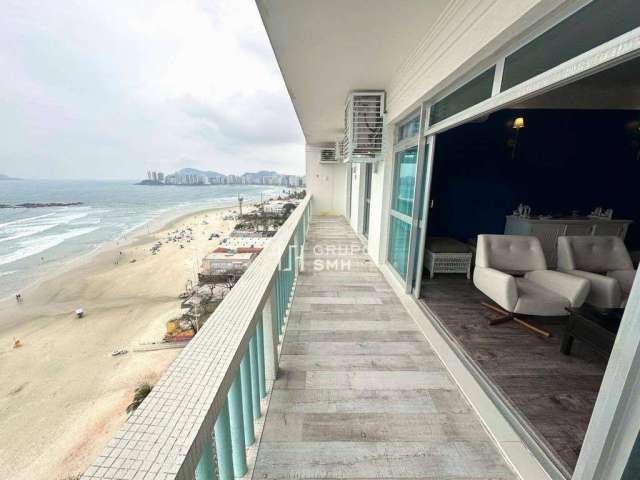 Apartamento com 3 dormitórios à venda, 250 m² por R$ 1.550.000,00 - Pitangueiras Frente Mar - Guarujá/SP