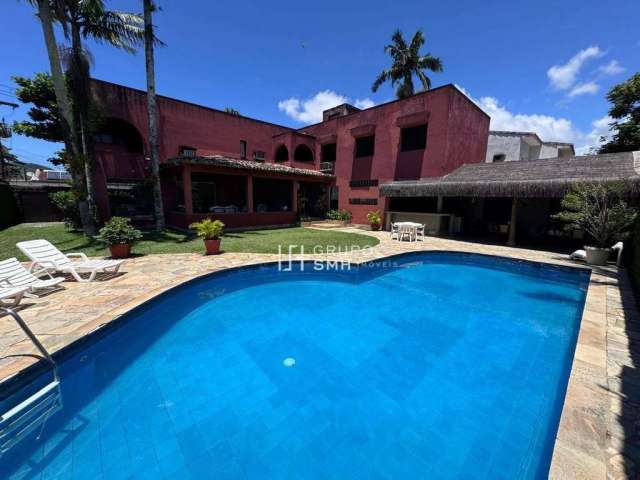 Casa com 6 dormitórios à venda, 393 m² por R$ 1.600.000 - Praia do Pernambuco - Guarujá/SP