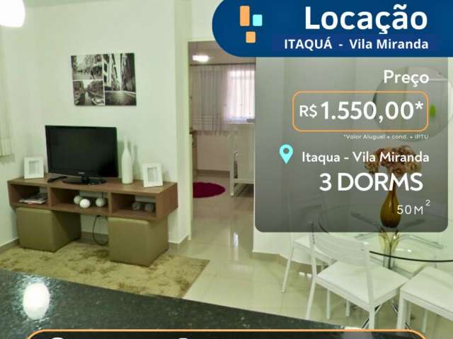 Apartamento com 3 Quartos - 50m² - Vila Miranda