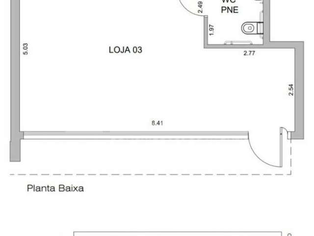 Aluguel de Loja Comercial na Chácara Santo Antônio - 46m²