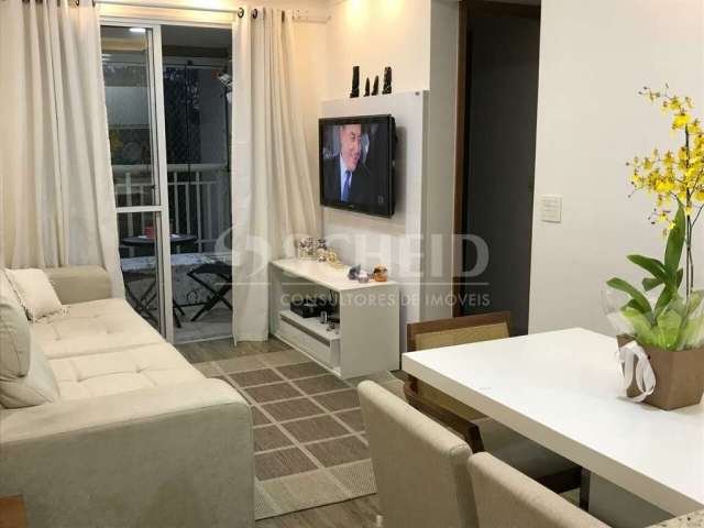 Apartamento à Venda no Morumbi, 60m², 2 quartos, sendo 1 suíte, varanda com churrasqueira, 2 vagas