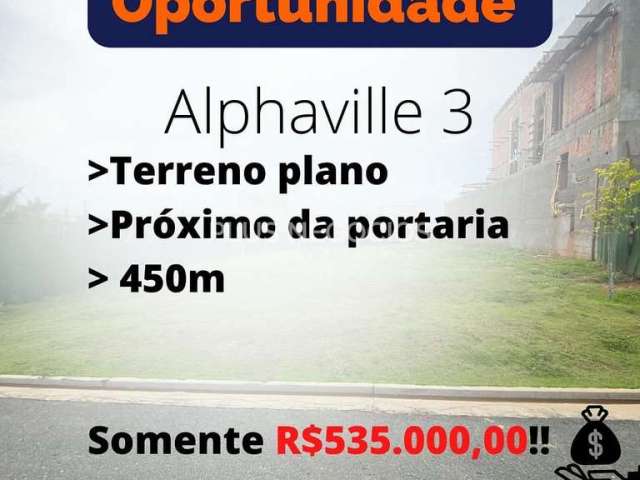 Terreno de Condomínio, Alphaville Nova Esplanada 3, Votorantim - R$ 535 mil, Cod: 218903