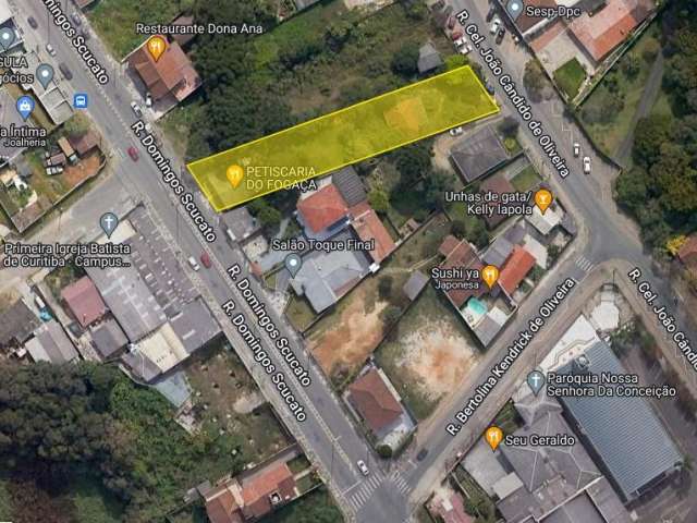 Excelente terreno COMERCIAL com 2 frentes  com 1314 m²  - Centro - Alm. Tamandaré